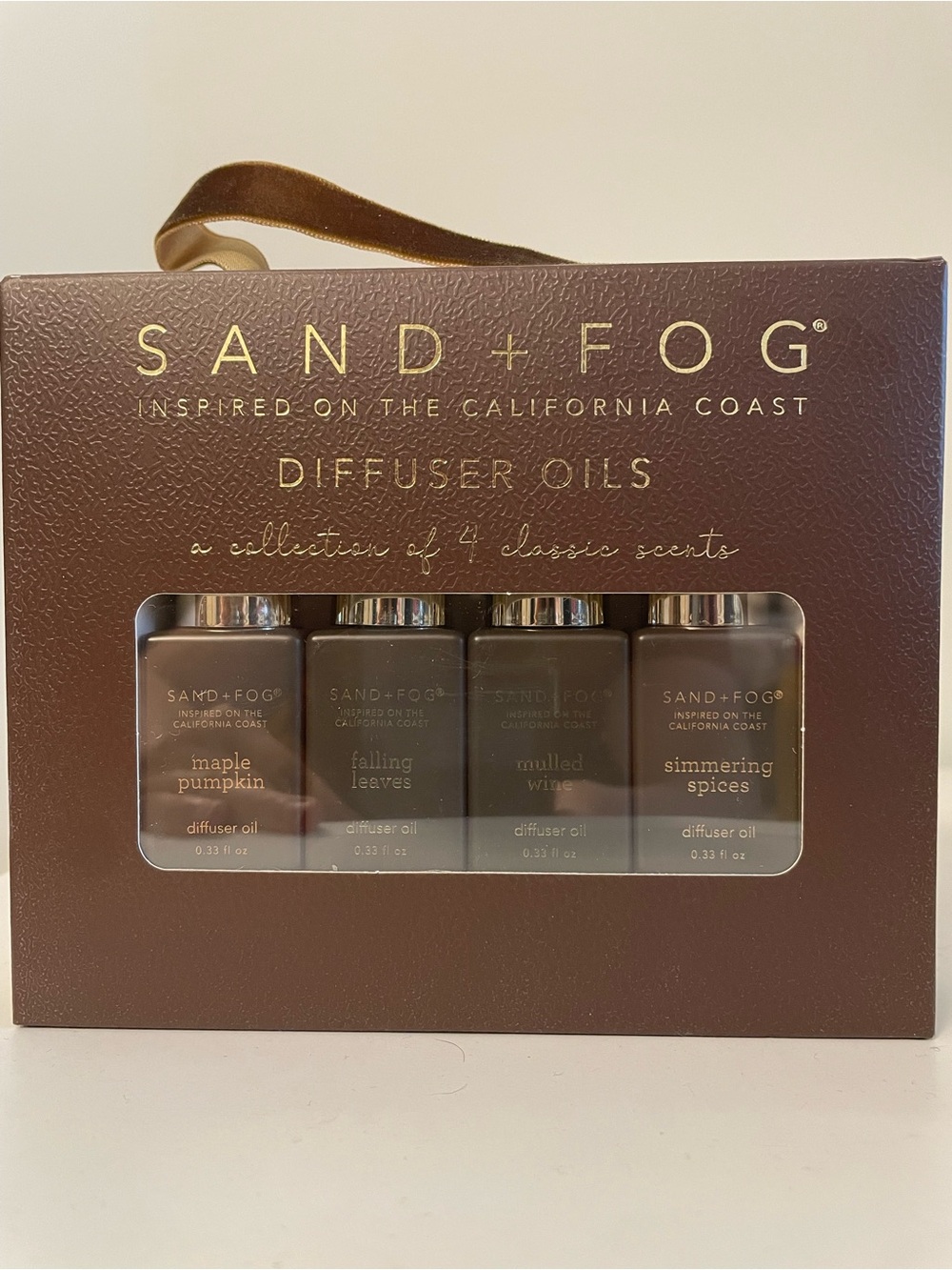 NWT SAND + FOG Diffuser Oils Collection of 4 Fall Scents - 4x0.33 FL OZ (10 ML)